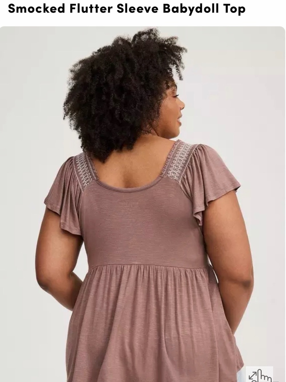 Torrid Mauve Rose Super Soft Shirt - Picture 6 of 6